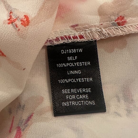 NWT Ark & Co. Sheer Floral Maxi Dress Women's Size Small - Picture 9 of 10